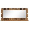 vidaXL Schmink Spiegel met LED -striplichten Oud Hout 100 x 45 x 18 cm