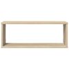 vidaXL Wandschappen kubus 4 st 60x15x23 cm bewerkt hout sonoma eiken