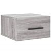 vidaXL Nachtkastje wandgemonteerd 35x35x20 cm grijs sonoma eikenkleur