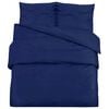 vidaXL Dekbedovertrekset 200x200 cm microvezel marineblauw