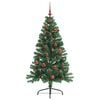 vidaXL Kunstmatig Voorverlicht Kerstboom met 150 LED Groen 150 cm PVC