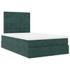 vidaXL Ottoman bed met matrassen en LED's 120x200cm fluweel