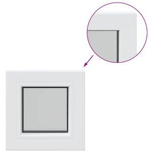 vidaXL Kelderraam RISOR 30 x 30 cm PVC en glas