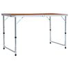 vidaXL Campingtafel inklapbaar 120x60 cm aluminium