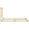 vidaXL Bedframe met hoofdbord massief grenenhout 90x200 cm