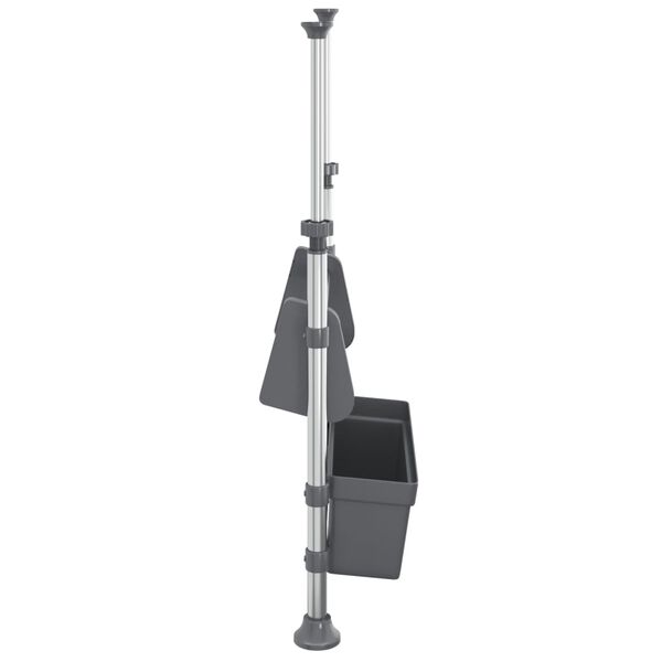 vidaXL Aanrechtorganiser verstelbaar aluminium