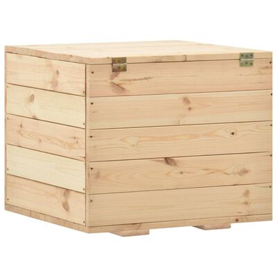 vidaXL Opbergbox 60x54x50,7 cm massief grenenhout