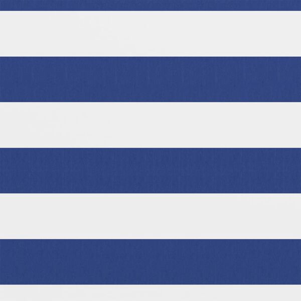 vidaXL Balkonscherm 75x600 cm oxford stof wit en blauw