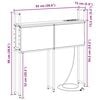 vidaXL Opberghoofdbord met Oplaadstation bruin eikenkleur Bewerkt hout