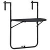 vidaXL Balkontafel hangend 60x64x83,5 cm rattan-look kunststof zwart