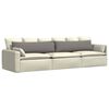 vidaXL Sofa Kussens 2 stuks Taupe 145 x 40 cm Stof
