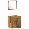 vidaXL Badkamermeubelset Wandgemonteerd 3 pcs Oud Hout Bewerkt hout
