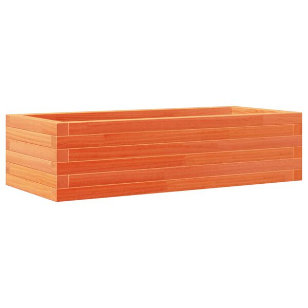 vidaXL Plantenbak 90x40x23 cm massief grenenhout wasbruin
