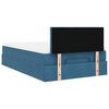 vidaXL Ottoman bed met matras 120x200cm fluweel donkerblauw