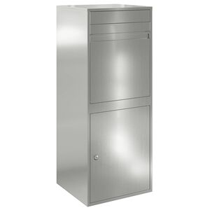 vidaXL Pakket inwerp box zilver 41 x 38 x 103 cm Gegalvaniseerd staal