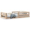 vidaXL Bedframe zonder matras massief grenenhout 75x190 cm