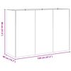 vidaXL Plantenbak 120x40x80 cm koudgewalst staal olijfgroen