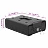 vidaXL Auto Safe met slot Zwart 22 x 16 x 7 cm Staal