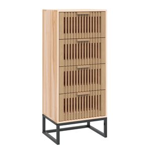 vidaXL Hoge kast 40x30x95 cm bewerkt hout