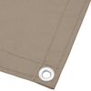 vidaXL Balkonscherm 75x700 cm 100% oxford polyester taupe