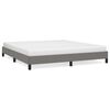 vidaXL Bedframe zonder matras stof donkergrijs 160x200 cm