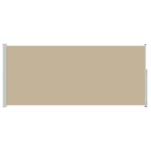vidaXL Uittrekbaar Zijscherm Beige 600 x 200 cm Polyester