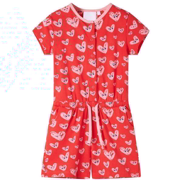 Kinderjumpsuit 128 rood