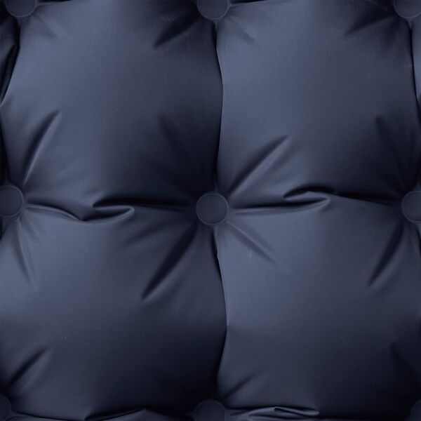 vidaXL Kampeermatras met kussen zelfopblazend 1-persoons grijs