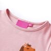 Kindershirt met lange mouwen 128 lichtroze