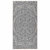 vidaXL Buitenkleed met patroon platgeweven 80x150 cm blauw