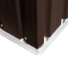vidaXL Tuinberging 257x205x178 cm staal bruin