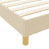 vidaXL Bedframe met hoofdeinde Cr&egrave;me 120 x 190 cm Stof
