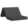 vidaXL Vouwbare Bankbed 100 x 67 x 45 cm Donkergrijs