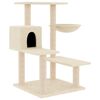 vidaXL Kattenmeubel met sisal krabpalen 82,5 cm cr&egrave;mekleurig