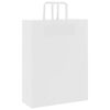 vidaXL Papieren zakken 250 st met hengsels 32x12x42 cm wit