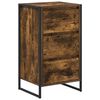 vidaXL Dressoir Gerookt eiken 43 x 36 x 75,5 cm Bewerkt hout