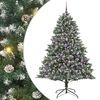 vidaXL Kunstkerstboom met 300 LED Groen 180 cm PVC en Plastic en Staal