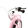 vidaXL Kinderfiets met voordrager 20 inch roze en zwart