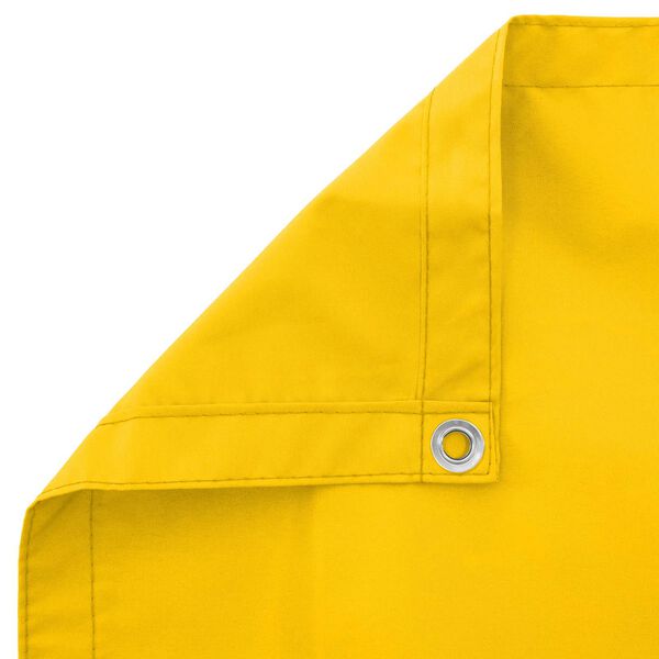 vidaXL Balkon Scherm Geel 75 x 200 cm PU gecoat oxford alu