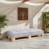vidaXL Pallet Sofa Kussen Grijs 120 x 80 x 12 cm Stof