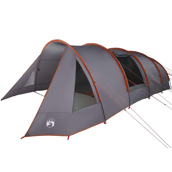 vidaXL Tunneltent met dak Grijs en Oranje 778 x 356 x 210 cm
