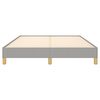 vidaXL Bedframe zonder matras stof lichtgrijs 140x190 cm