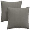 vidaXL Sofa Kussens 2 stuks Lichtgrijs 80 x 80 cm Cordstof