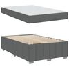 vidaXL Bedframe met matras Donkergrijs 120 x 200 cm Stof