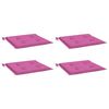 vidaXL Tuinstoelkussens 4 st 50x50x4 cm stof roze