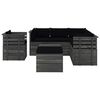 vidaXL 8-delige Loungeset met kussens pallet massief grenenhout