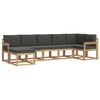 vidaXL Buiten bankenset 7 st Wit en antracietkleurig Polyester