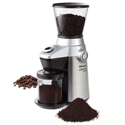 Ariete Koffiemolen Grinder Pro 150 W 300 gram zilverkleurig
