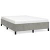 vidaXL Bedframe zonder matras lichtgrijs 152x203 cm Queen fluweel