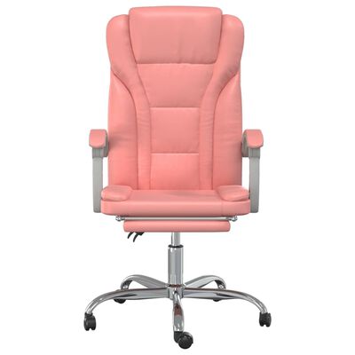 vidaXL Kantoorstoel verstelbaar kunstleer roze